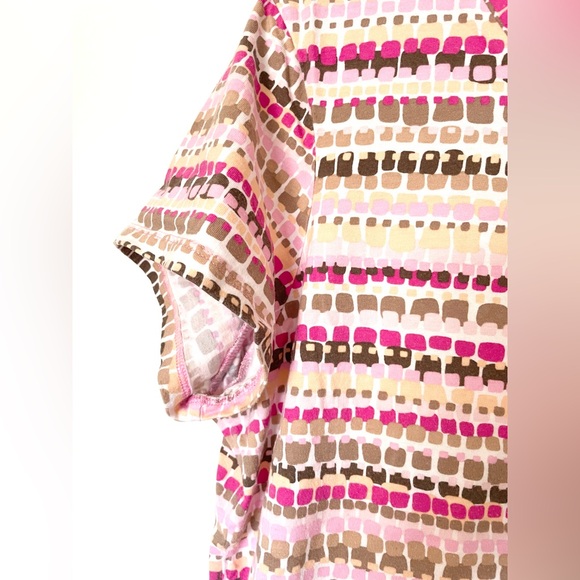 St. John’s Bay Pink Beige White Striped Tshirt Short Sleeve shirt plus size 1x - Picture 5 of 5